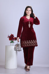 Deep Maroon Co-ord Set