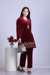 Deep Maroon Co-ord Set