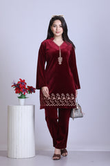 Deep Maroon Co-ord Set