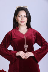 Deep Maroon Co-ord Set