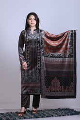 Royal Black Pakistani Style Kurta Set