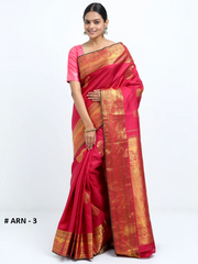 Rich Maroon Pure Silk Saree
