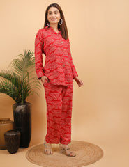 Radiant Red Co-ord Set