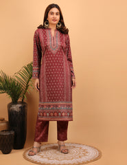 Crimson Majesty Kurta Set