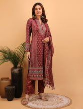 Crimson Majesty Kurta Set