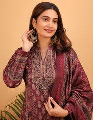Maroon Splendor Kurta Set
