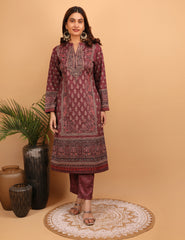 Maroon Splendor Kurta Set