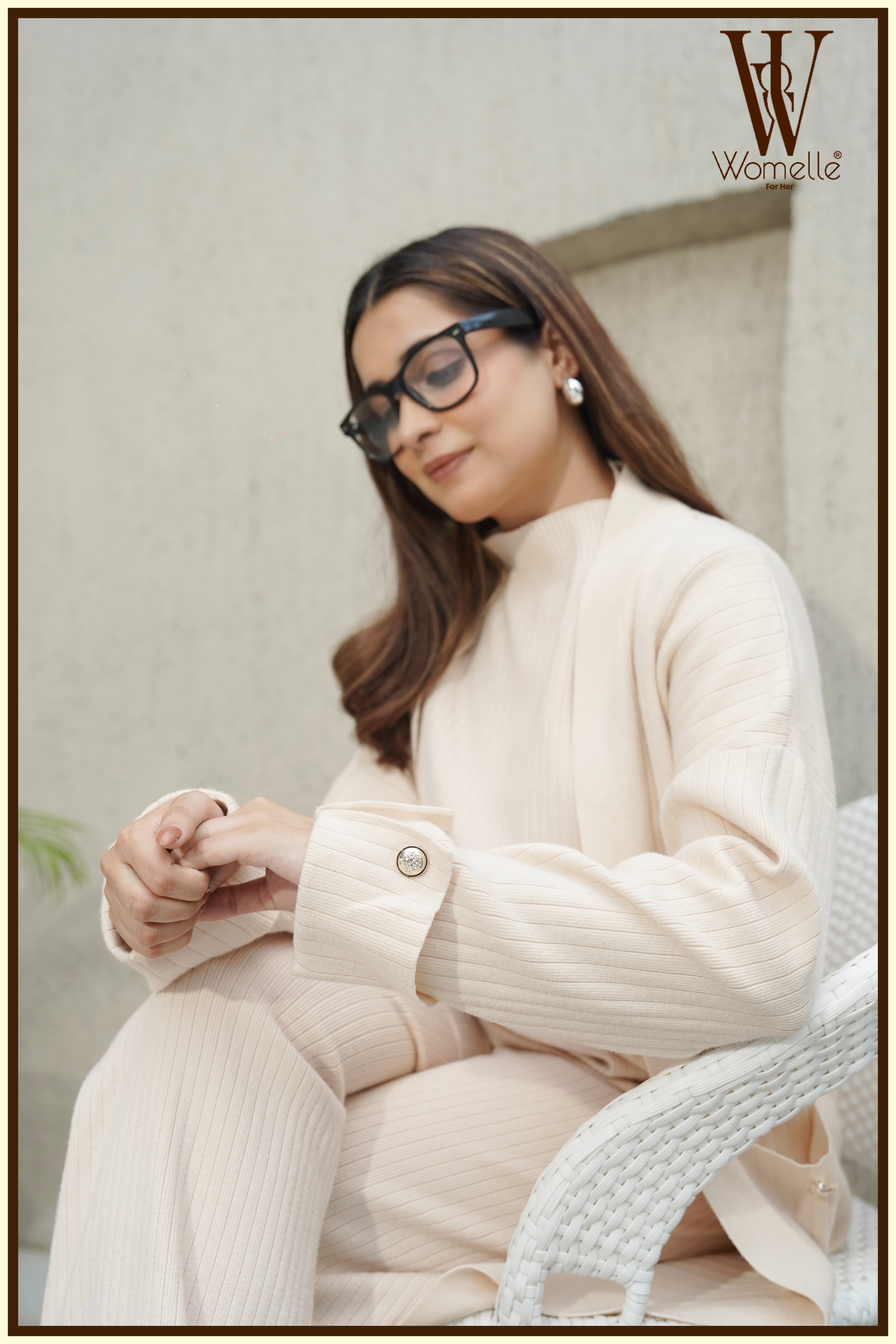 Winter Luxe Light Beige Co-Ord Trio Set