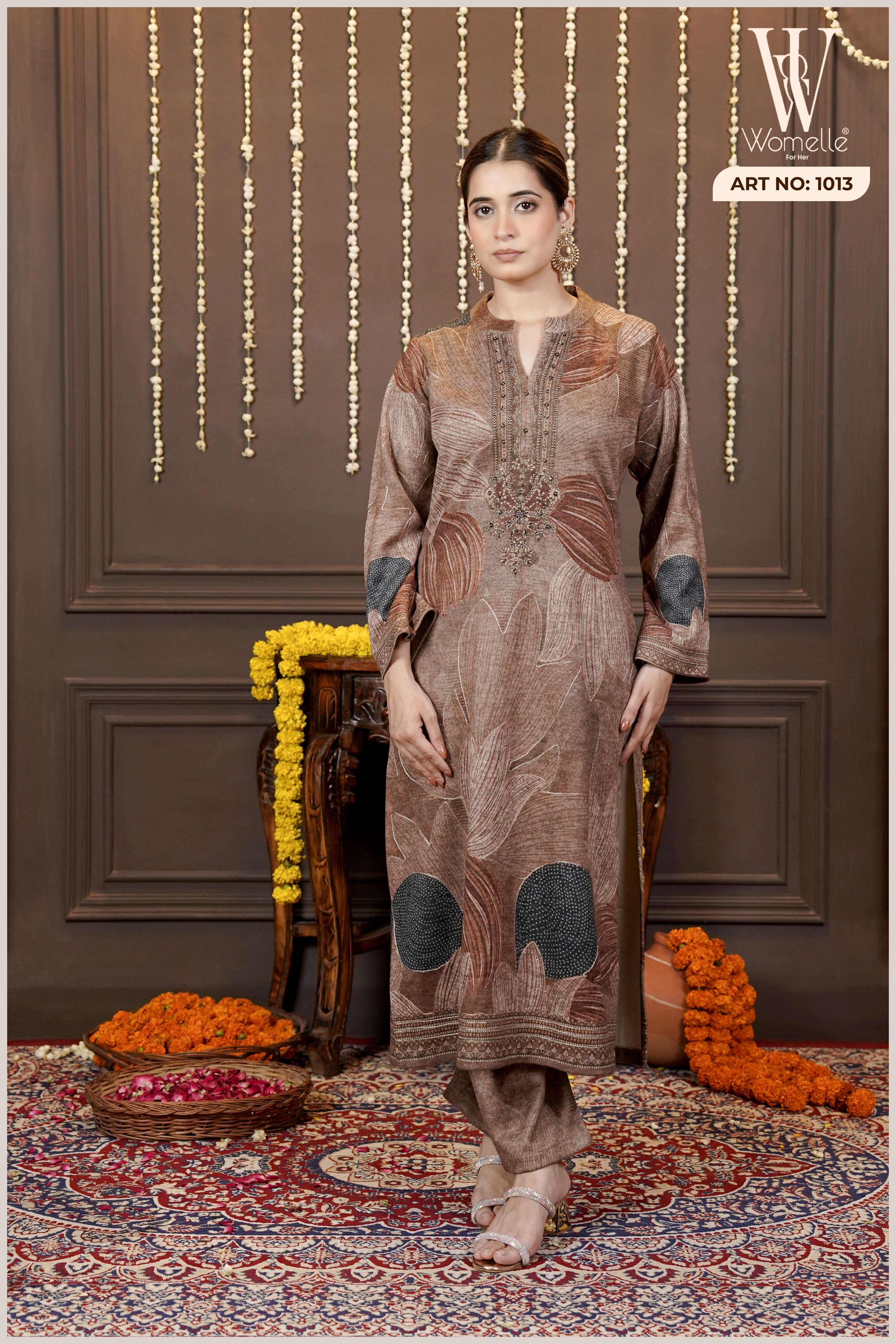 Camel Classic Luxe Winter Suit Set (With Shawl)