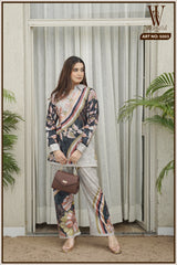 Light Grey Winter Plush Co-Ord Set (2-Piece)