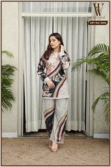 Light Grey Winter Plush Co-Ord Set (2-Piece)