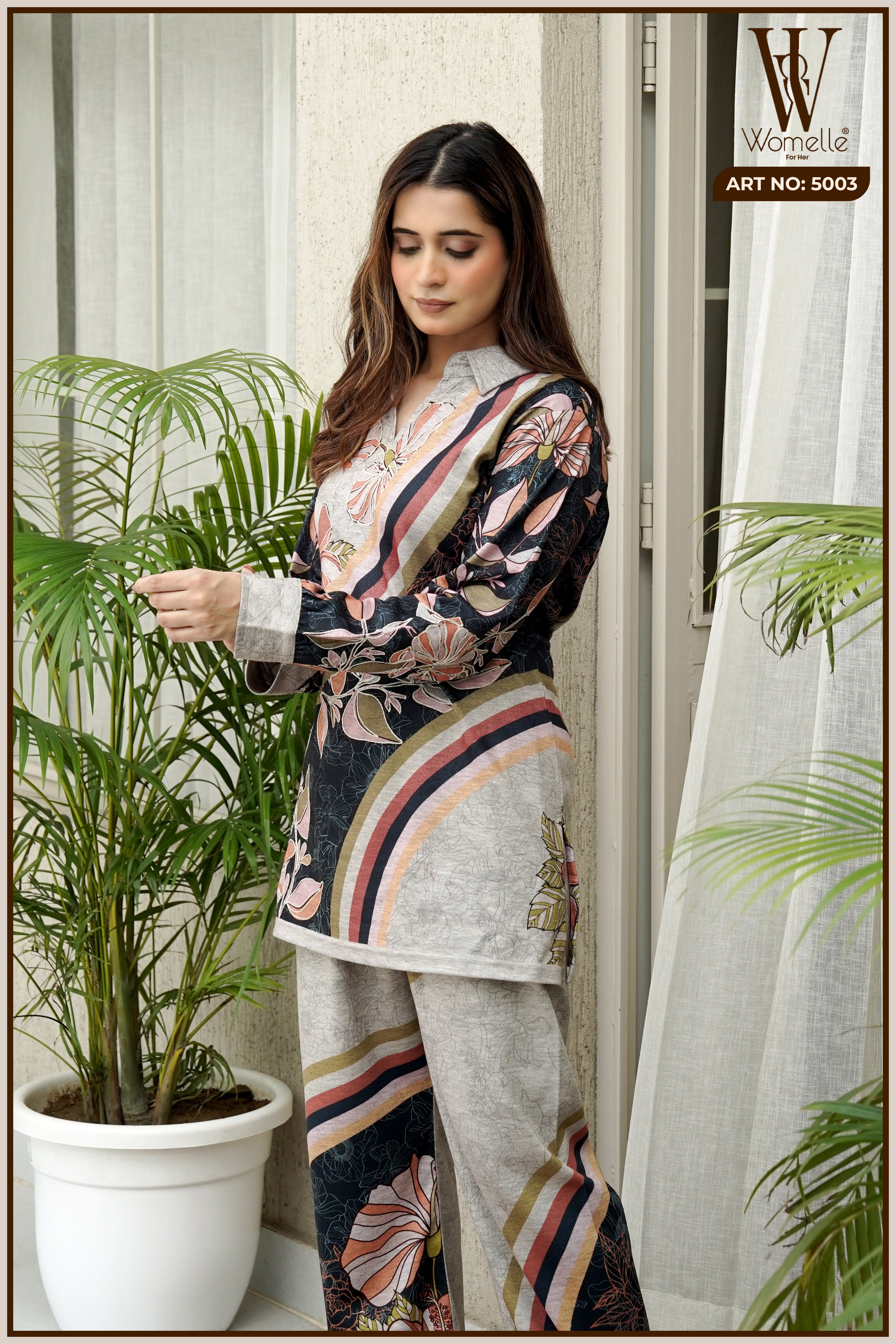 Light Grey Winter Plush Co-Ord Set (2-Piece)