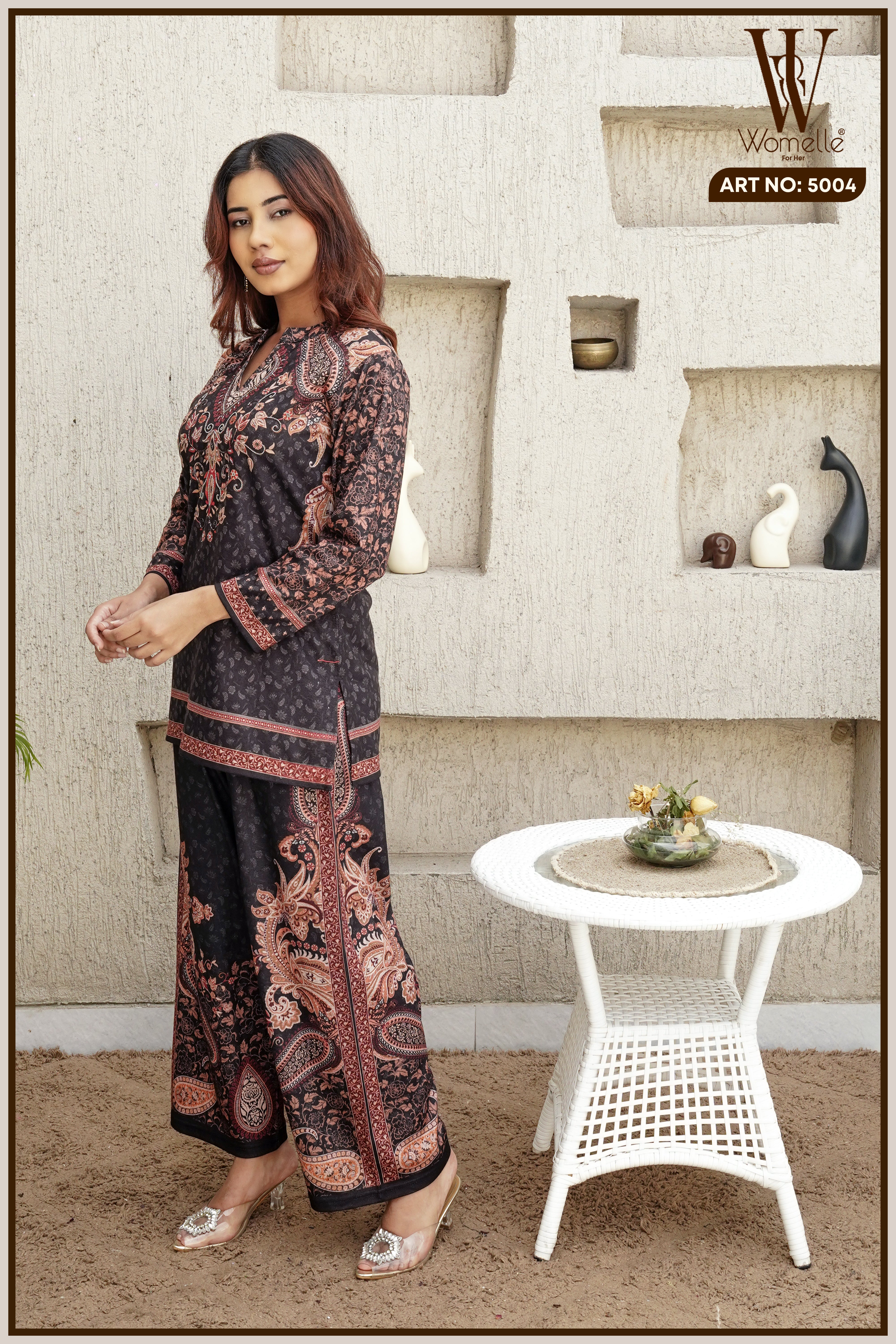 Black Winter Luxe Co-Ord Set (2-Piece)