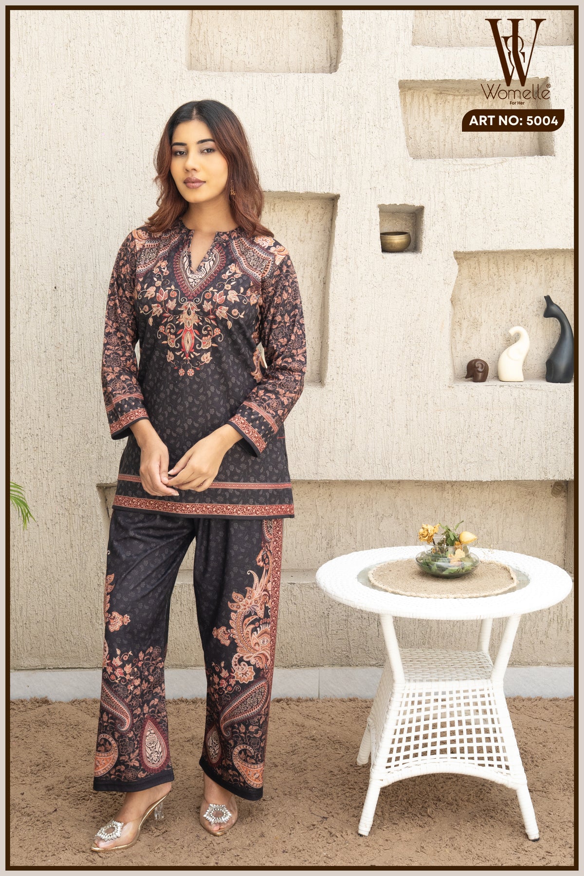 Black Winter Luxe Co-Ord Set (2-Piece)