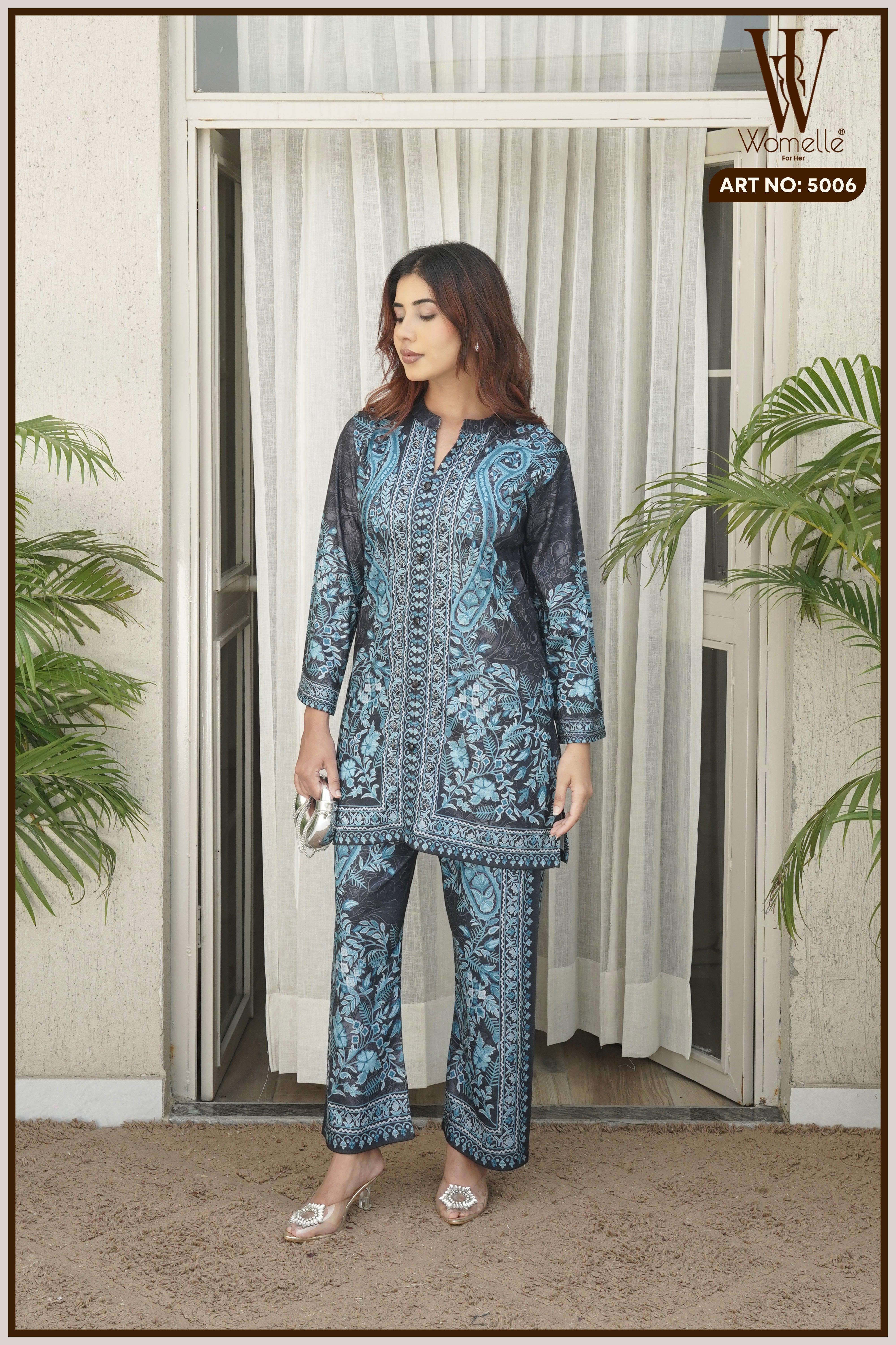 Teal Winter Aura Co-Ord Set (2-Piece)