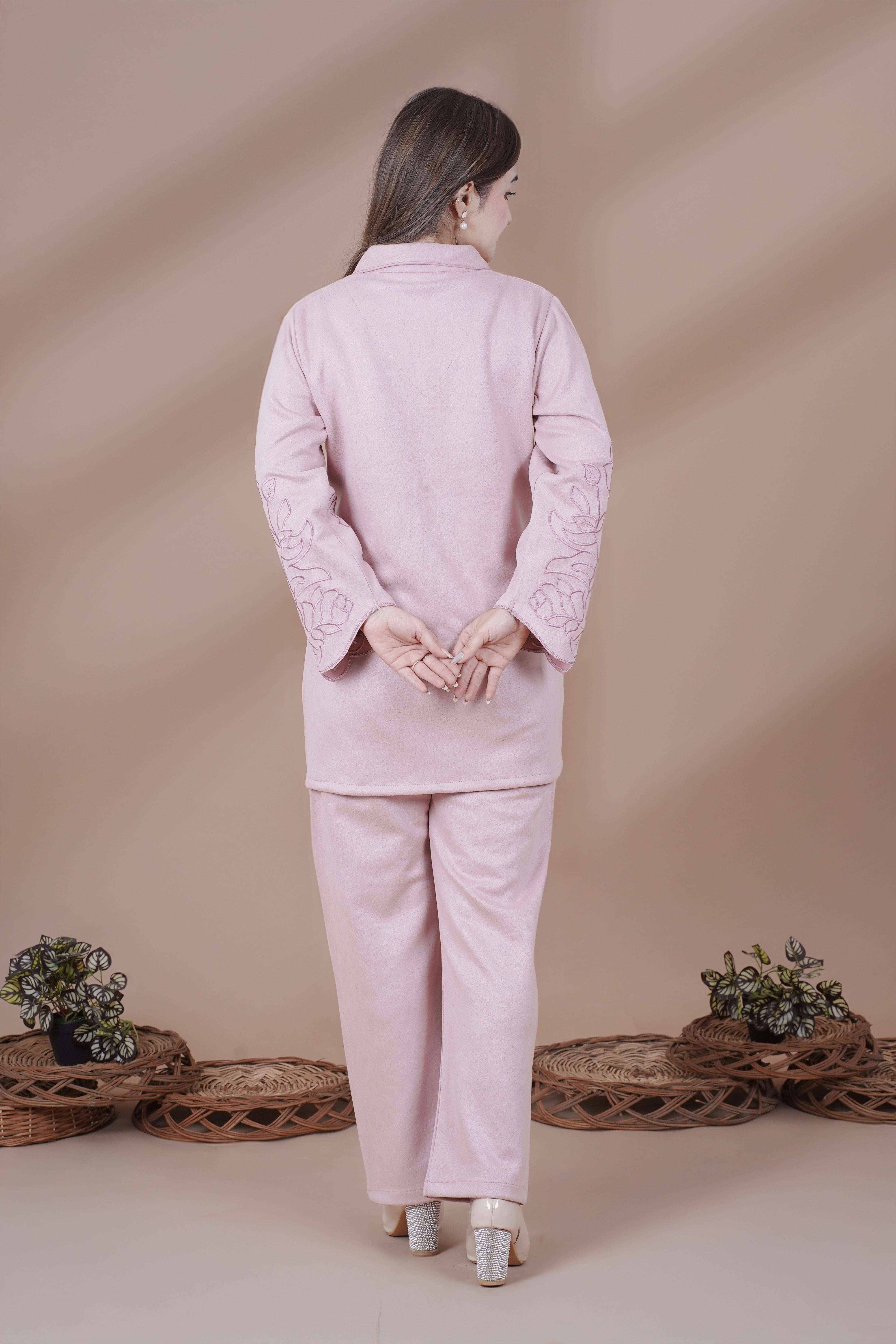 Baby Pink Western Co-Ord Set