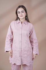 Baby Pink Western Co-Ord Set