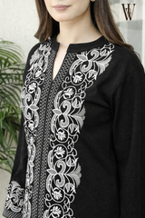 Black Luxe Embroidered Co-Ord Set