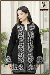 Black Luxe Embroidered Co-Ord Set