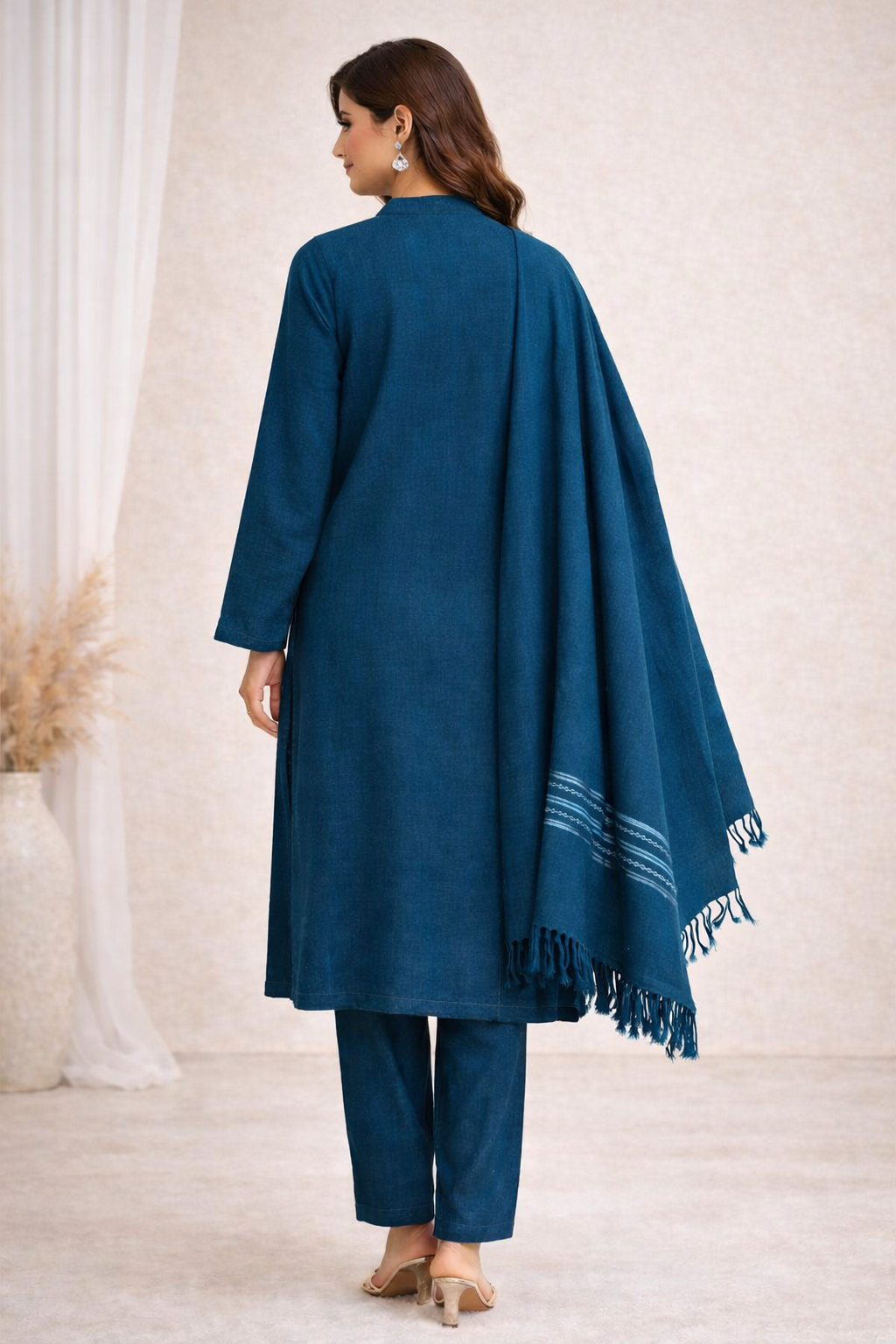 Royal Self Embroidered Suit