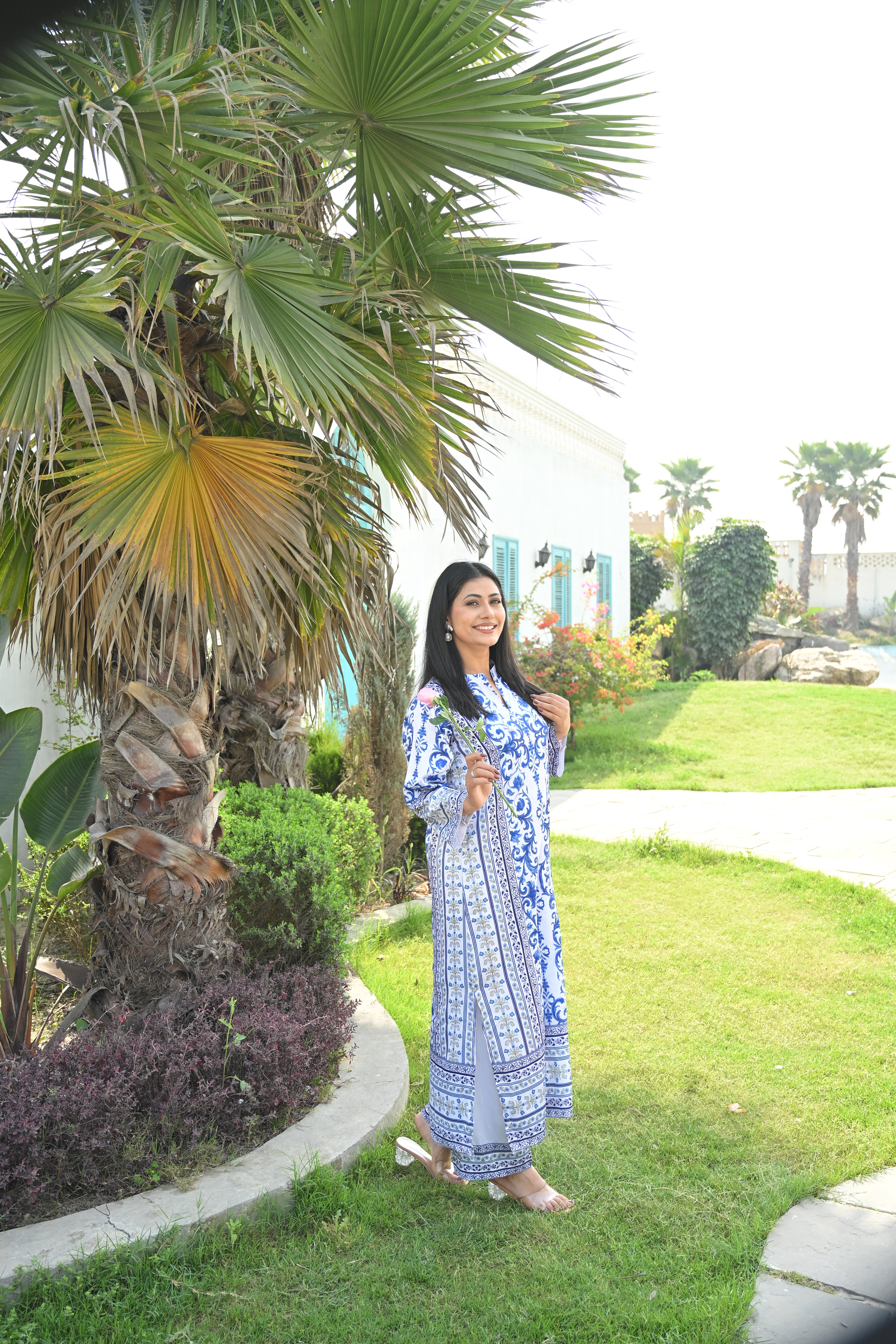 Serene Blue Elegance Kurta Set