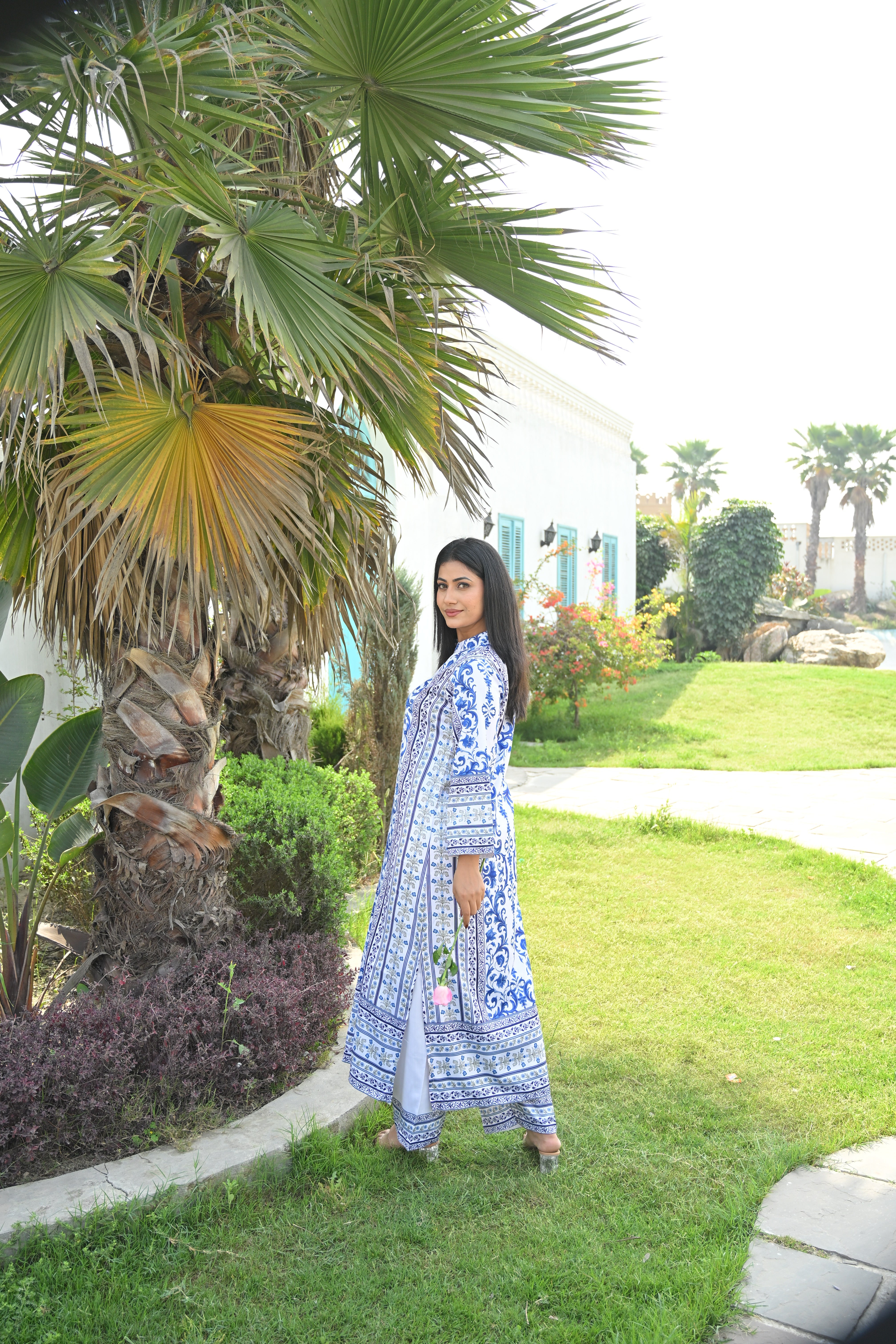 Serene Blue Elegance Kurta Set