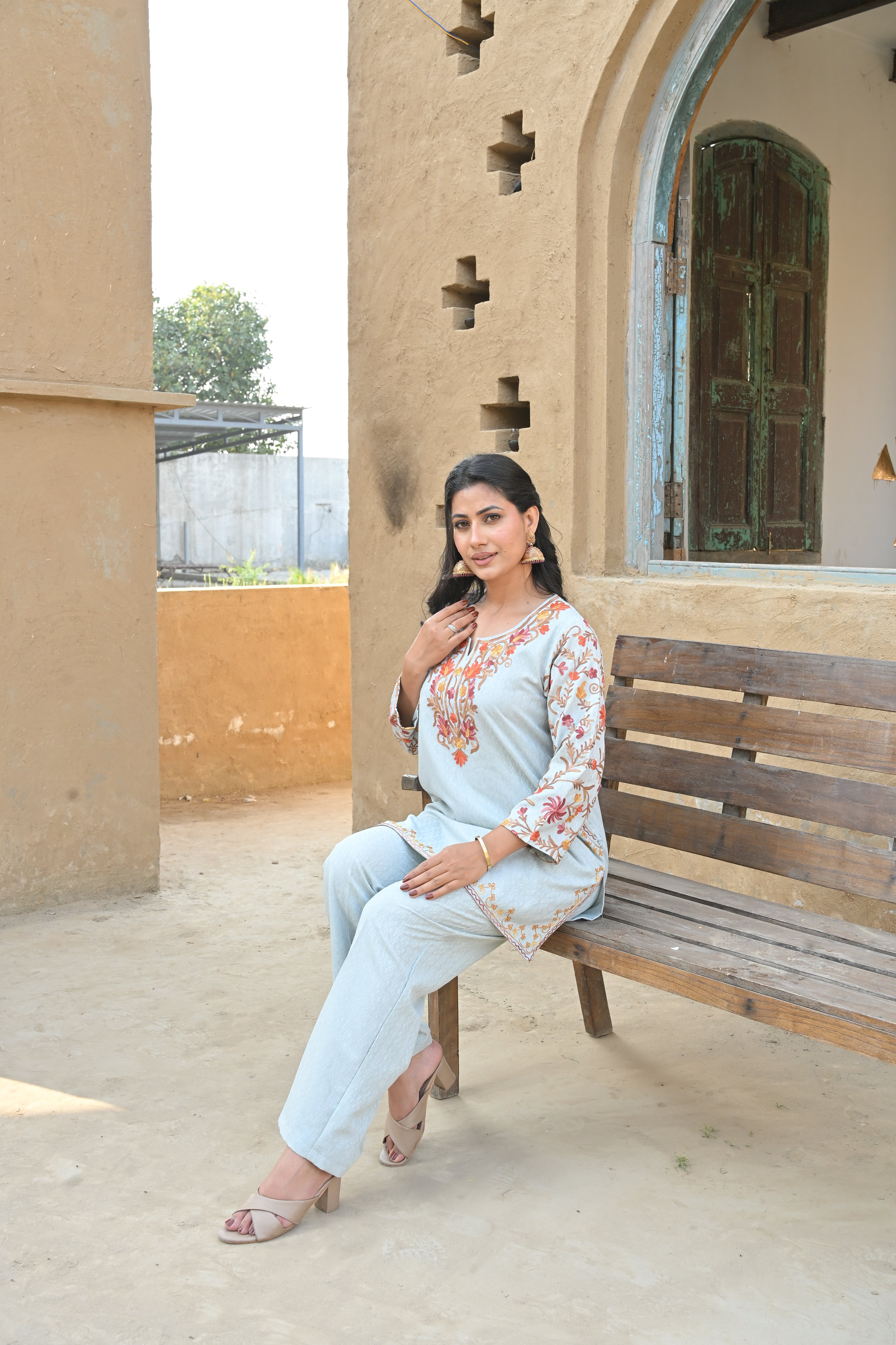 Pastel Breeze Aari Work Set