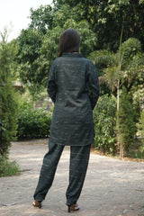 Add a Touch of Elegance with Charcoal Embroidered Co-ord Set